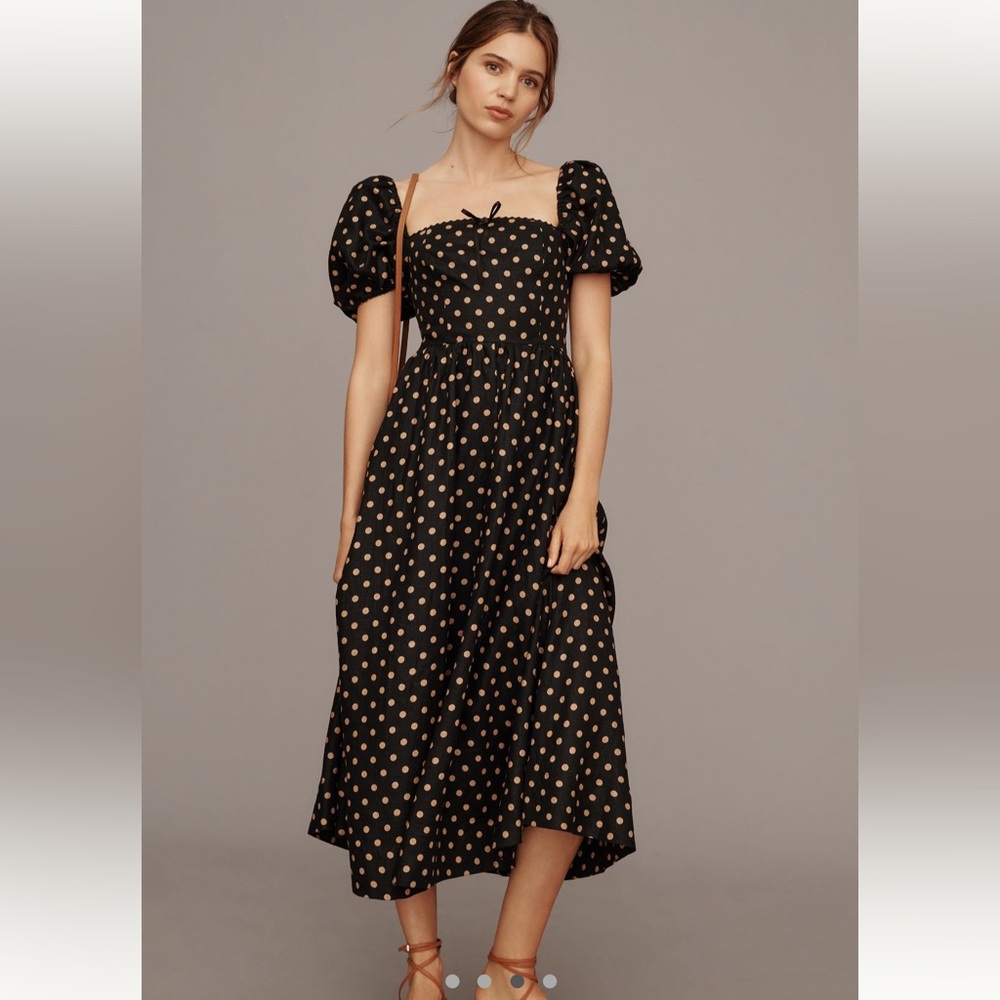 Reformation Marella Linen Dress